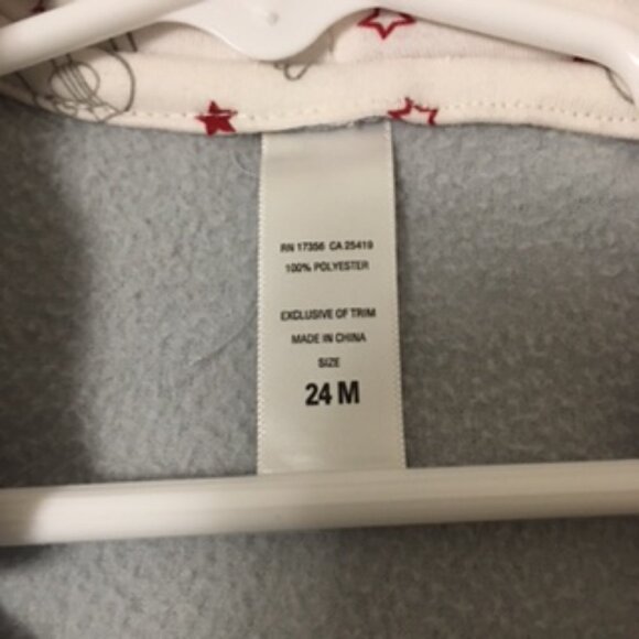 Fleece Jacket  Size 24 Months - Picture 4 of 6